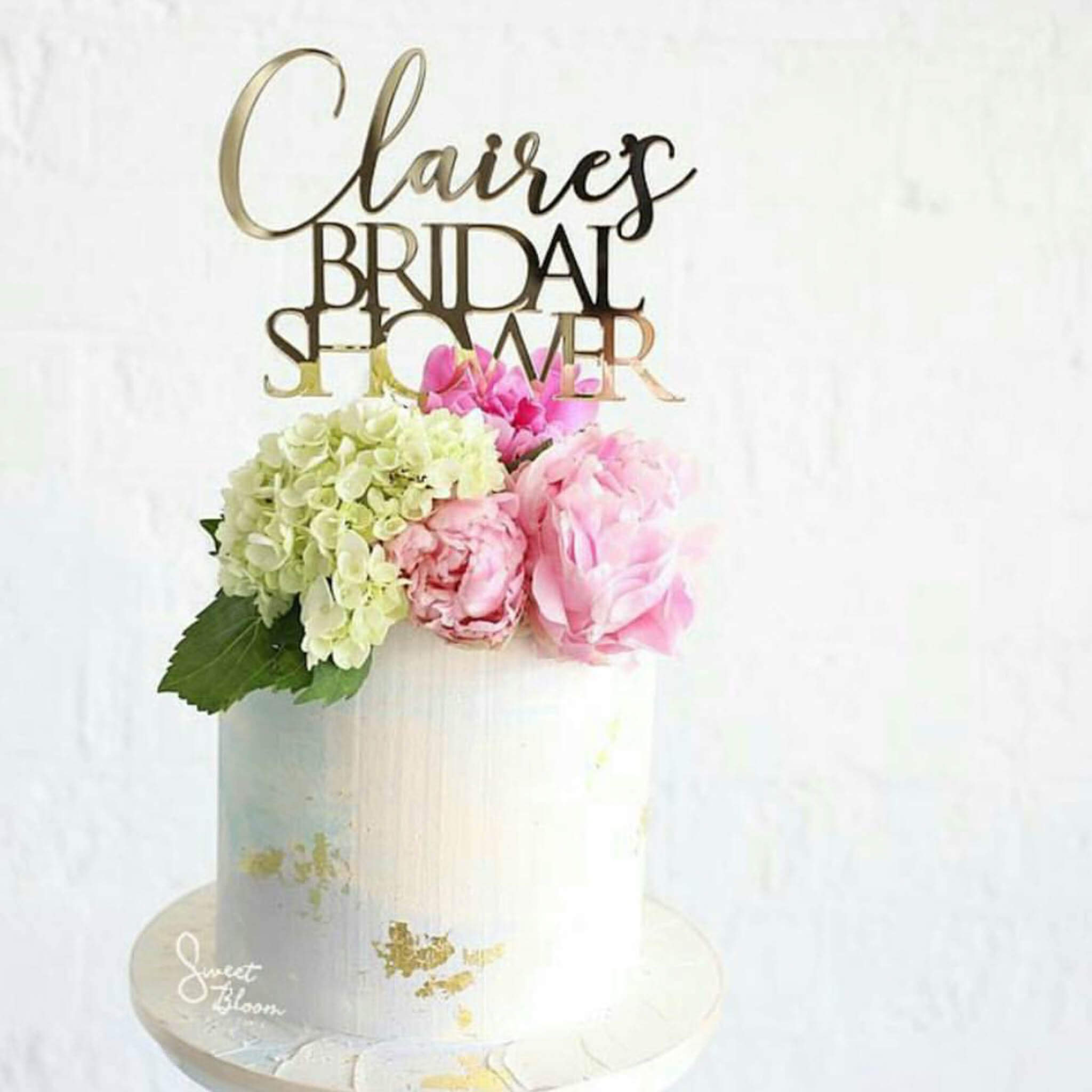 bridal shower cake toppers