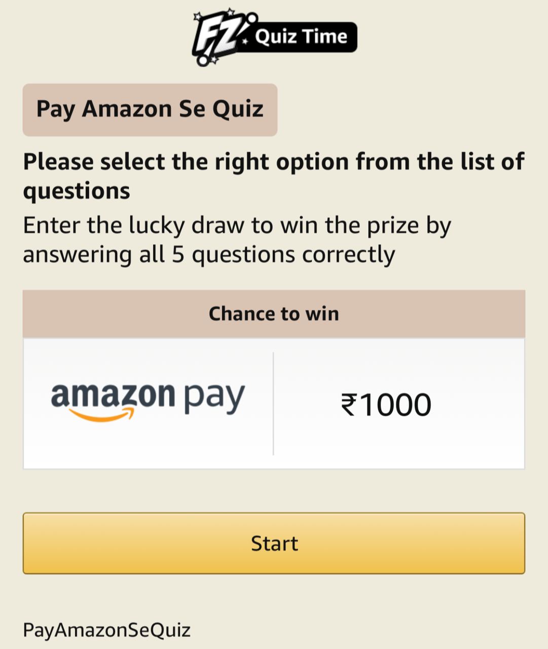 amazon pay gas cylinder quiz