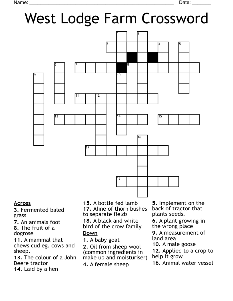 farm implement crossword