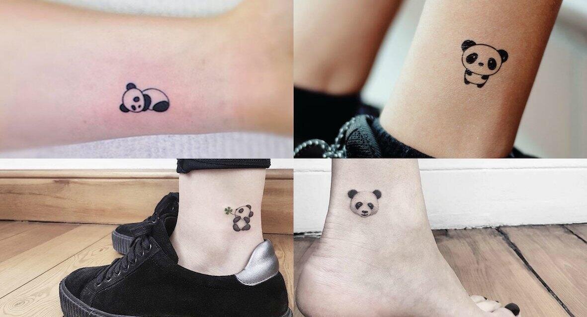 tatuaje oso panda pequeño