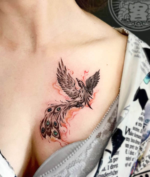 phoenix rises from the ashes tattoo