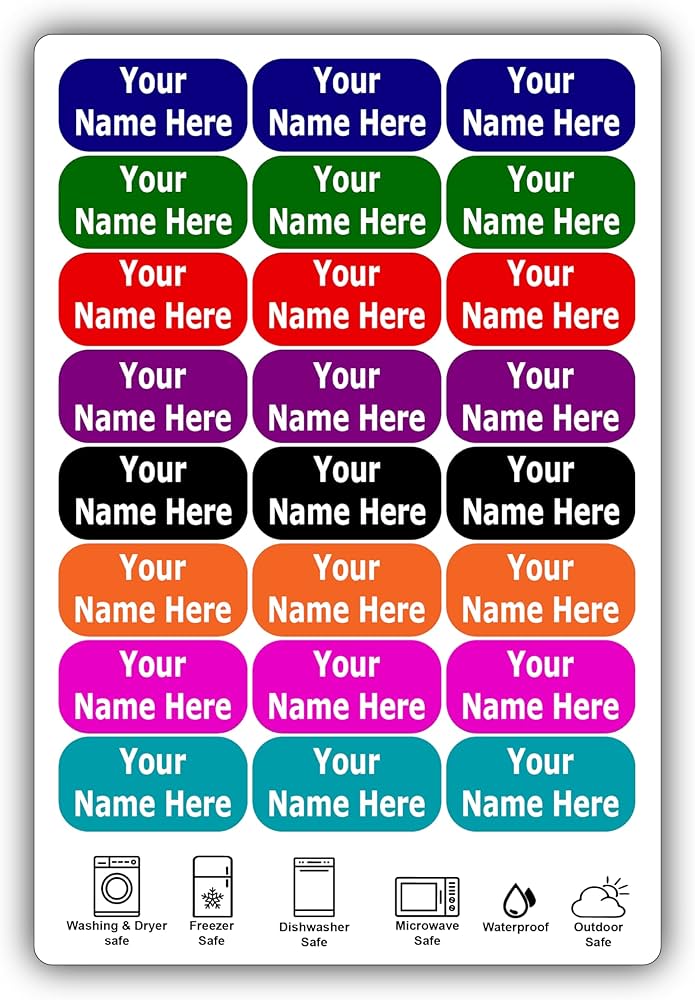 amazon name labels