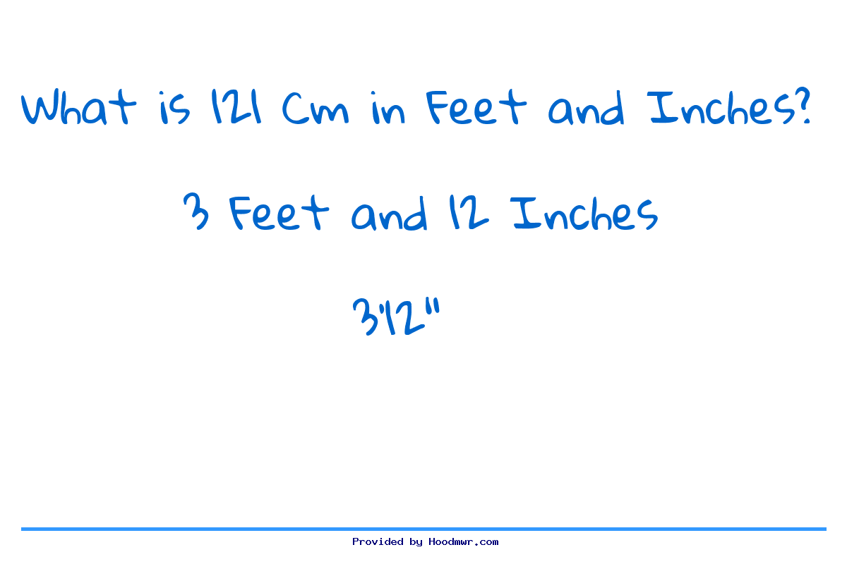 121cm in feet