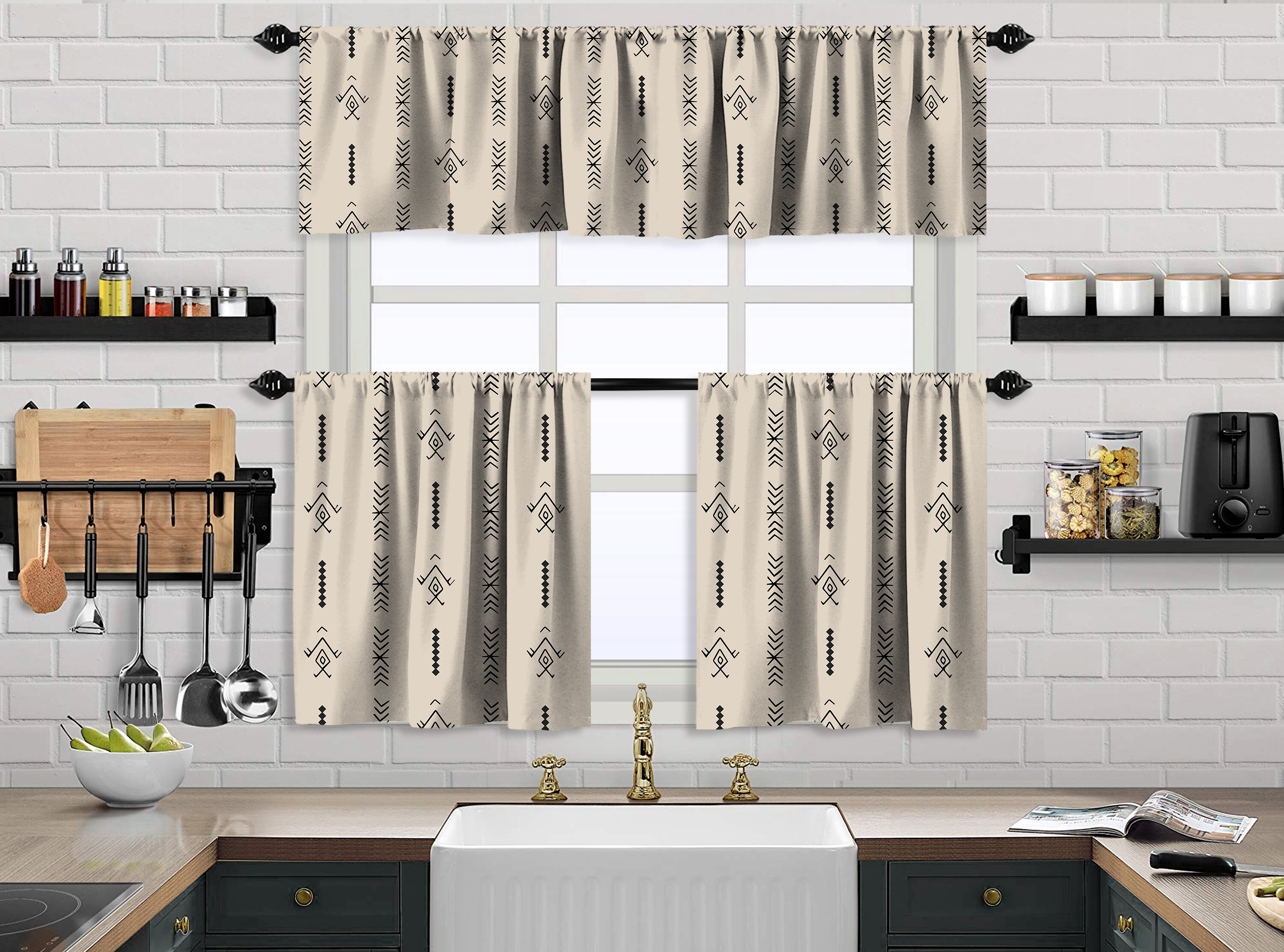 cafe curtains for kitchen