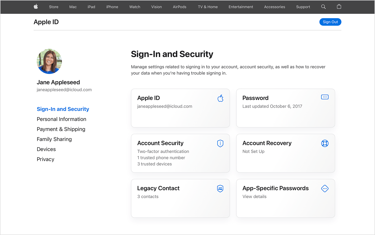 appleid.apple.com an