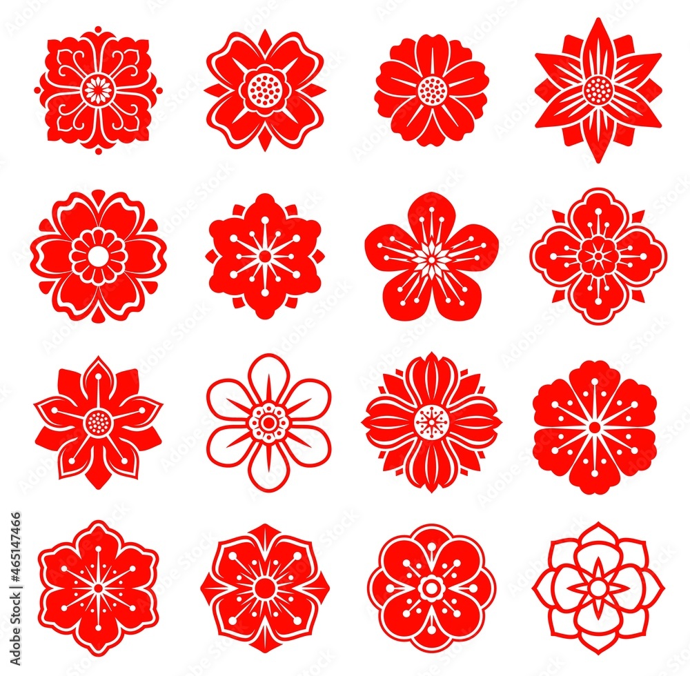 korean flower pattern