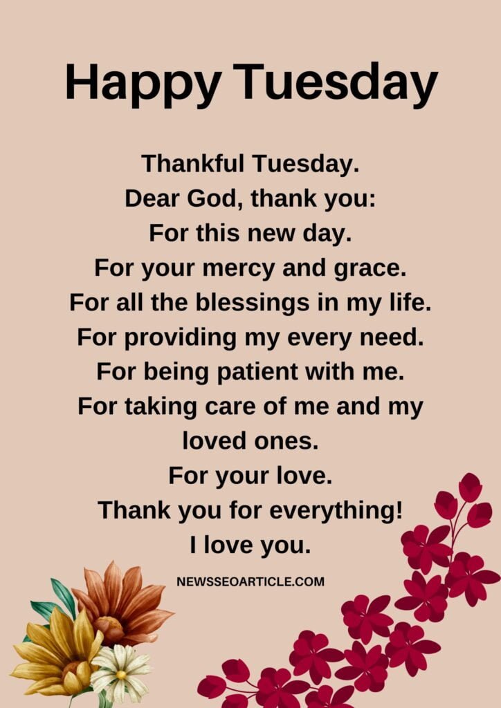 tuesday morning blessings