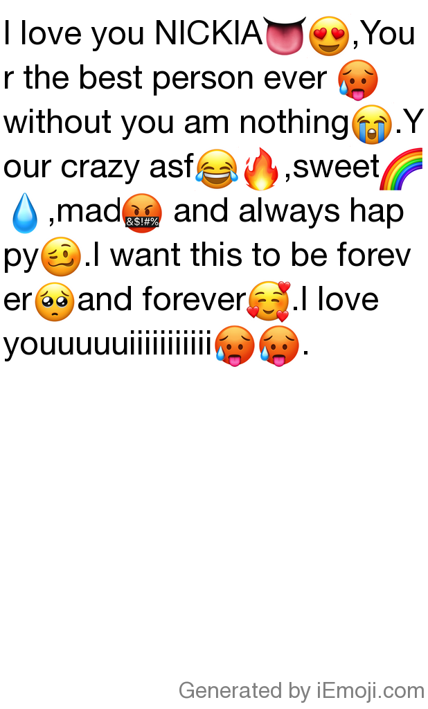 i love you emoji text for whatsapp