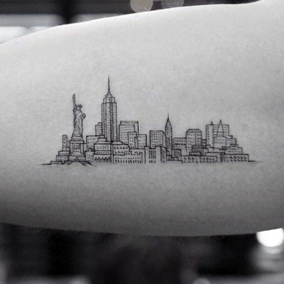 tattoo skyline new york