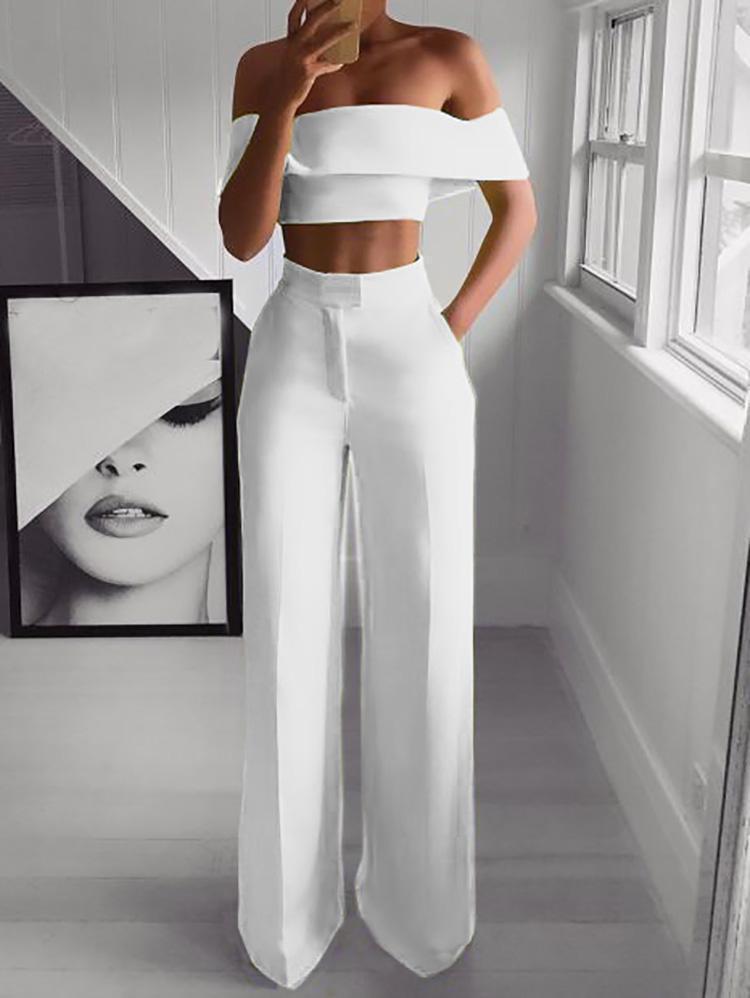 crop top suit set