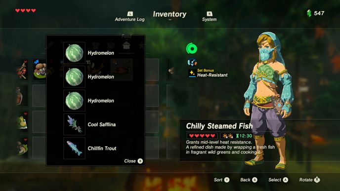 loz botw best recipes