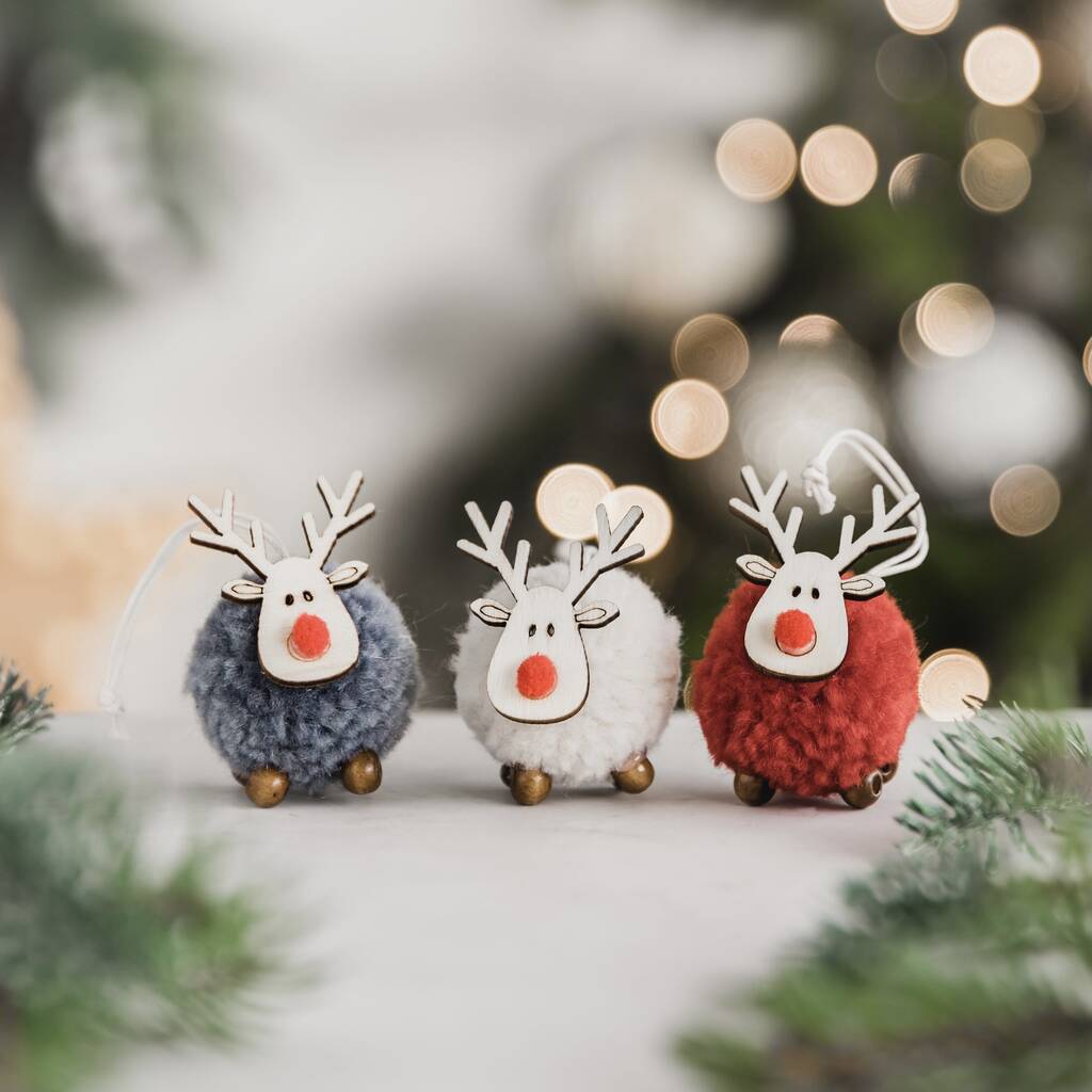 pom pom christmas decorations