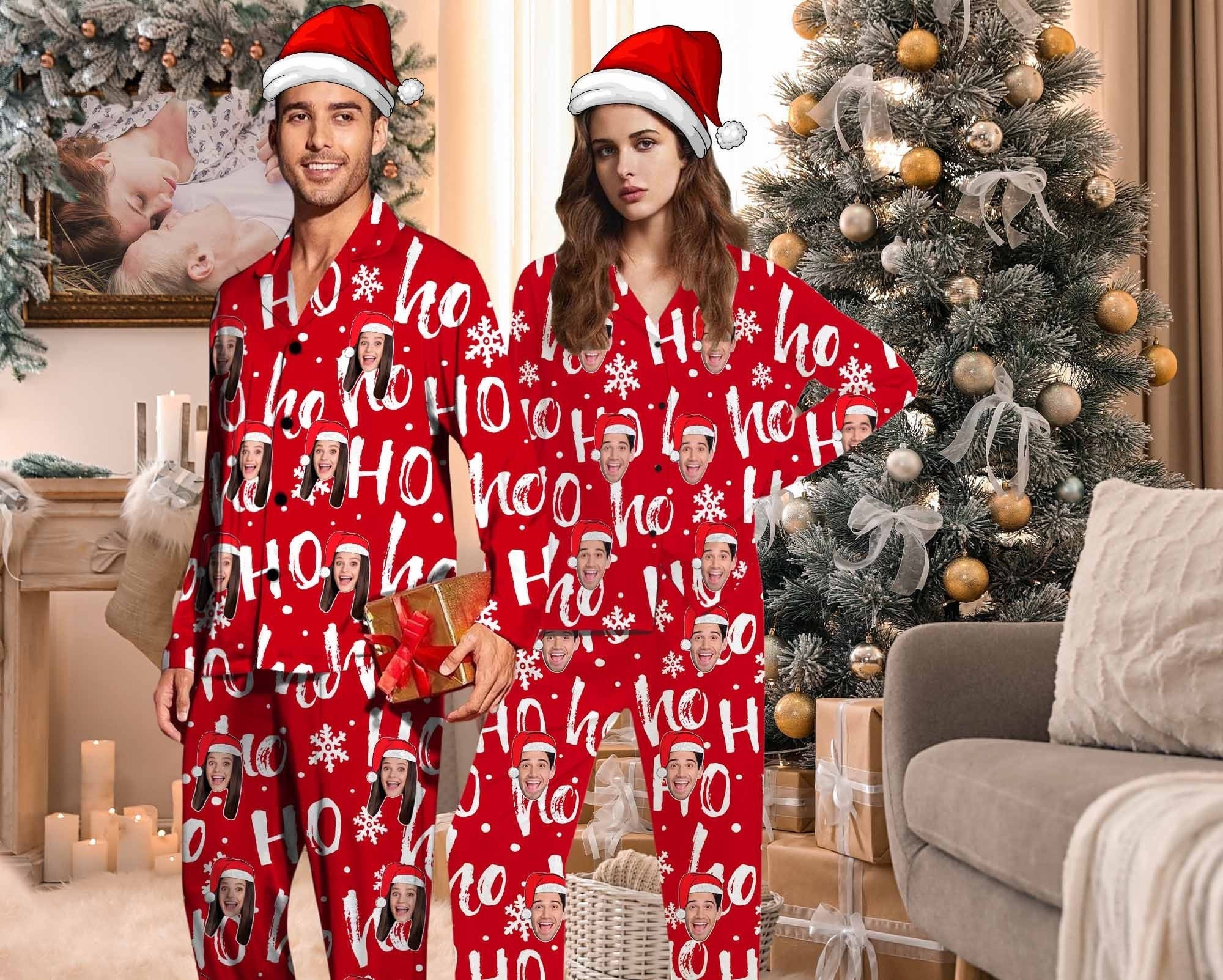 pijamas de parejas navideñas