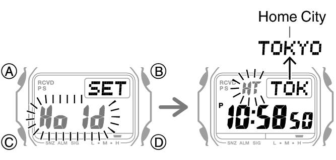 how to change date on casio watch