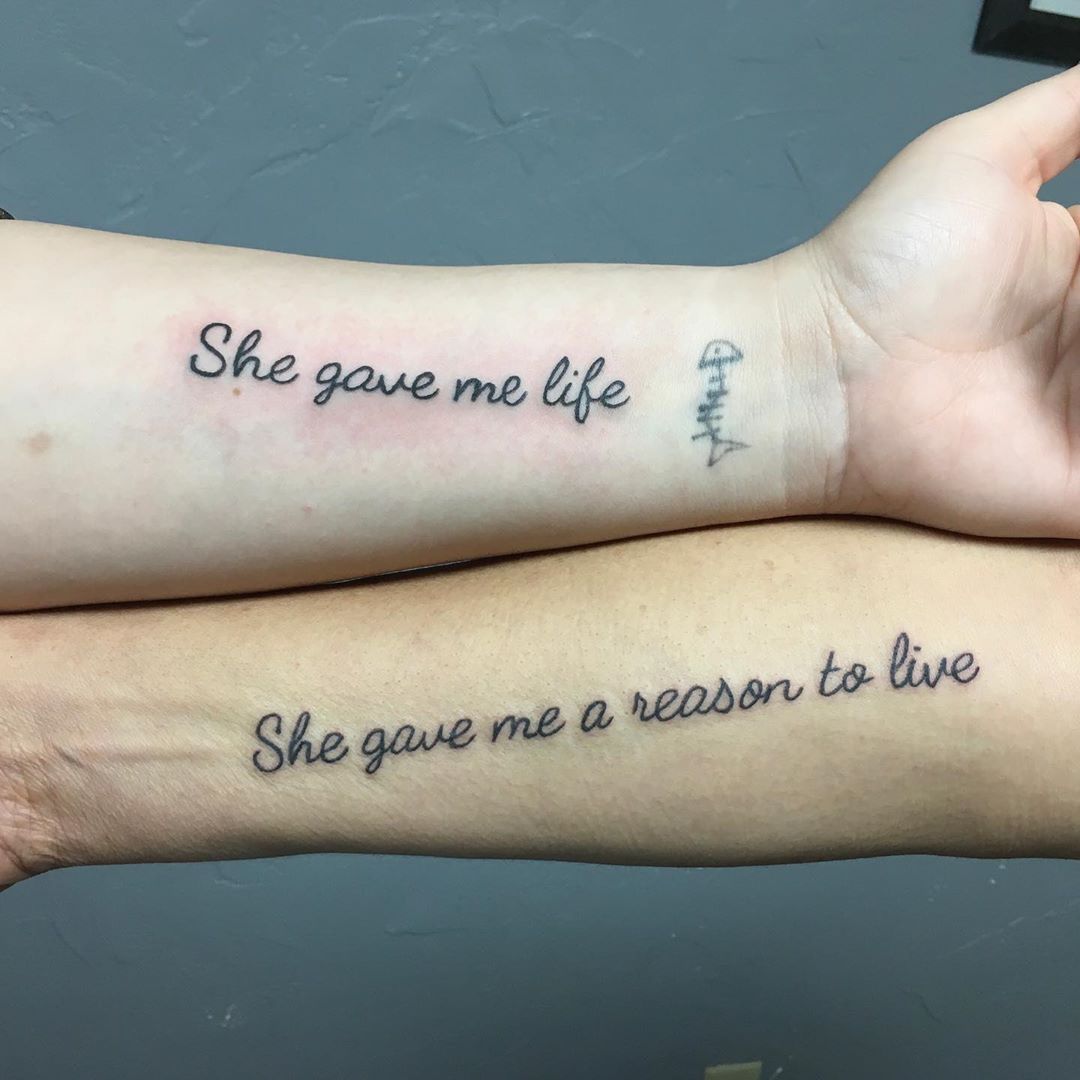 mother tattoo quotes for daughter