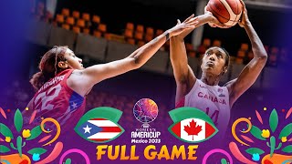 puerto rico vs canada baloncesto femenino