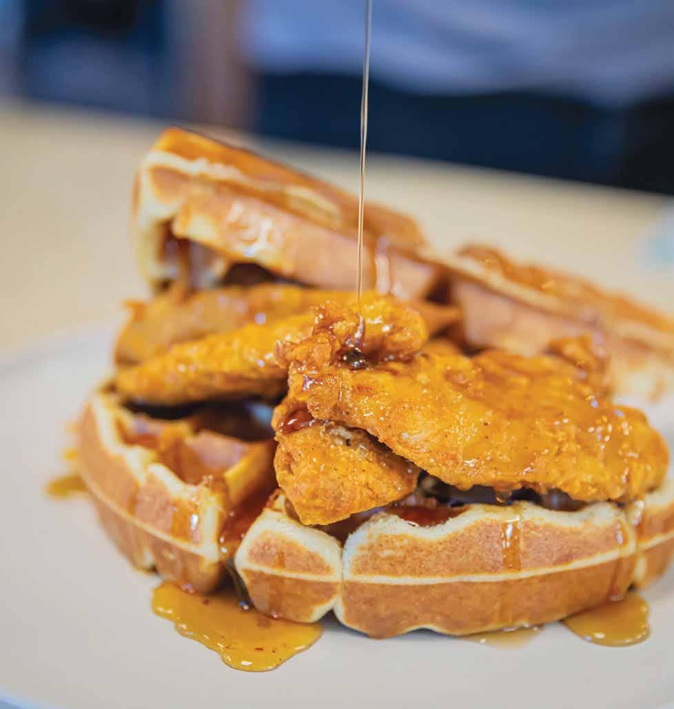 house of chicken and waffles crossword