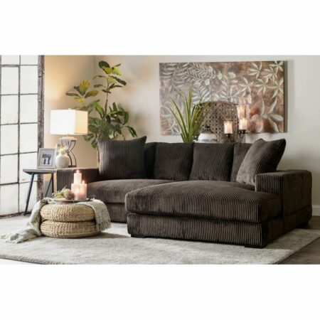 luxe 2 piece upholstered sectional