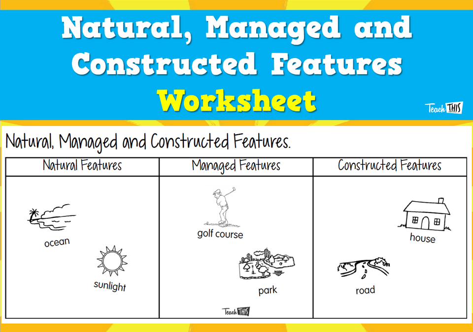 natural managed and constructed features