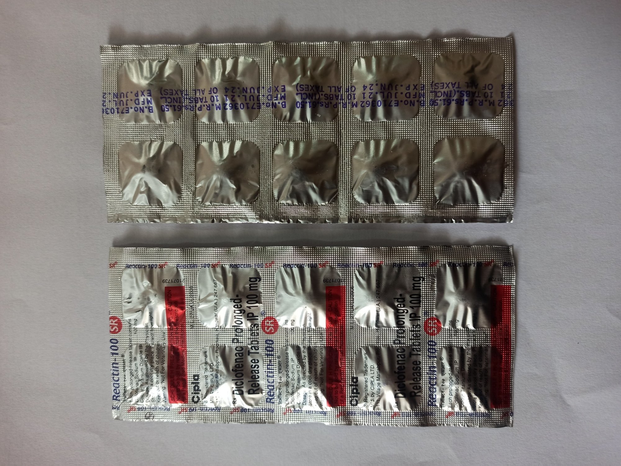 diclofenac prolonged release tablets ip 100mg