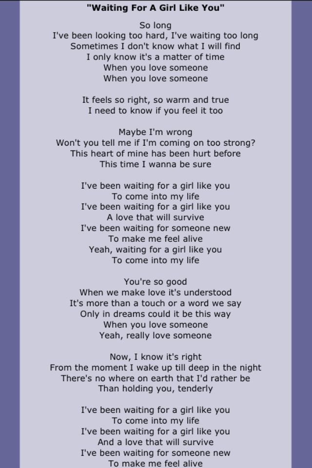 and i wait for you lyrics