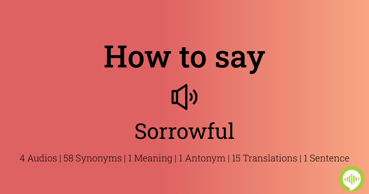 sorrowfully meaning in tamil