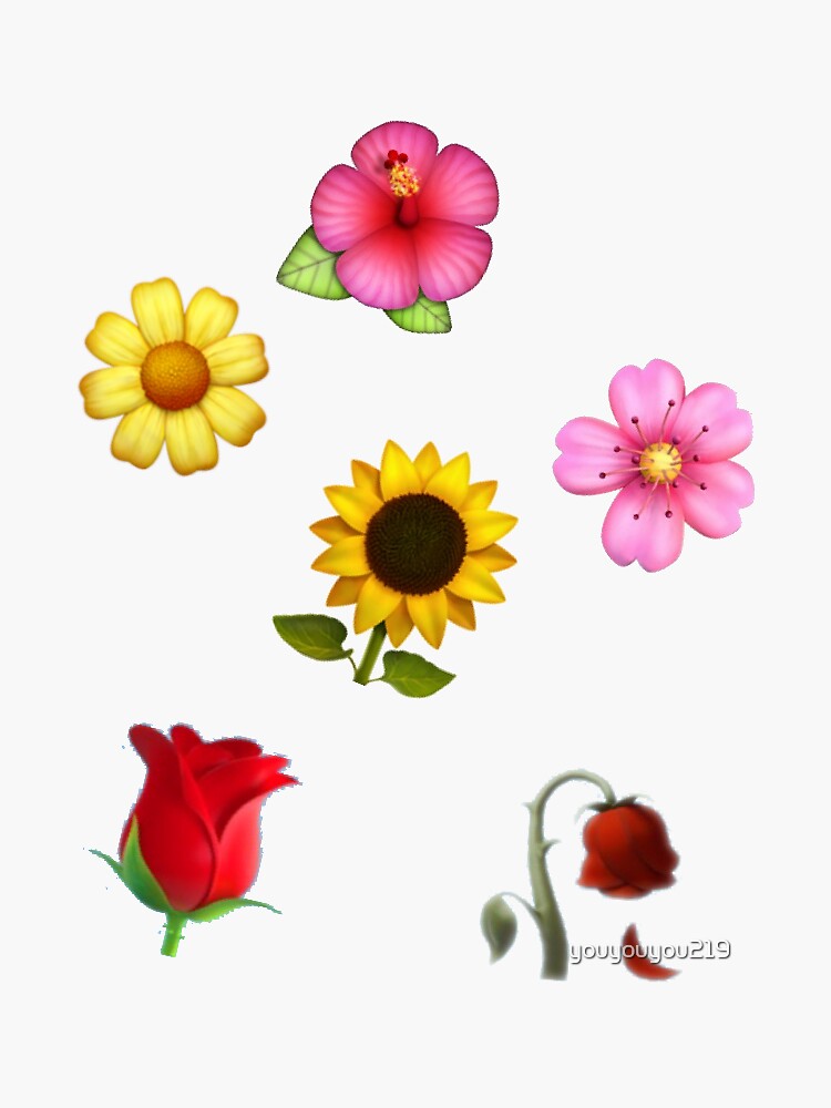 emoji flower