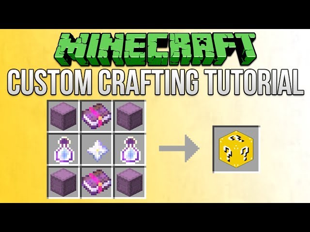 minecraft custom crafting