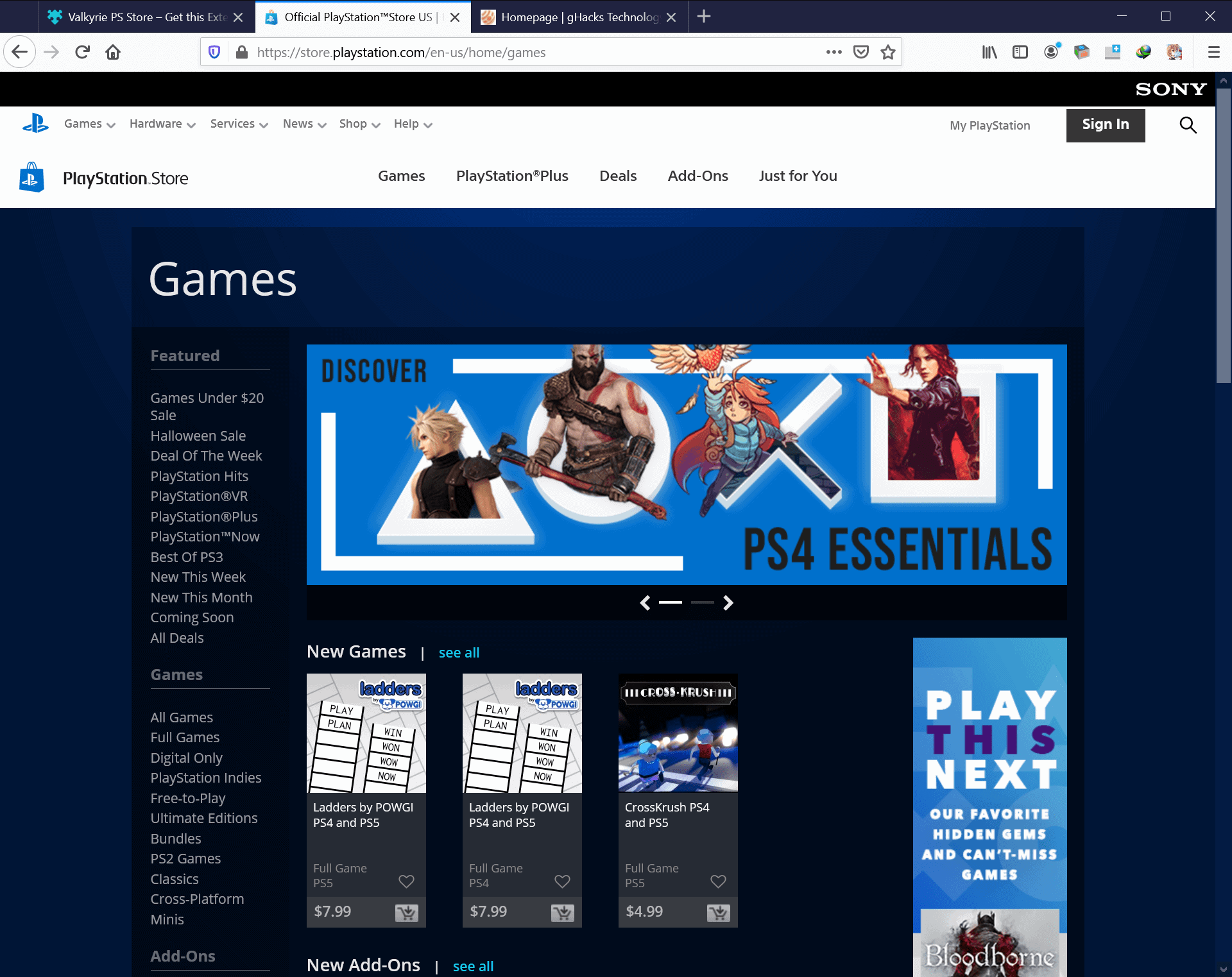 psn website