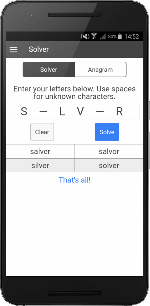 missing letters crossword clue solver