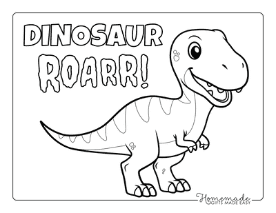 dinosaur colouring pages