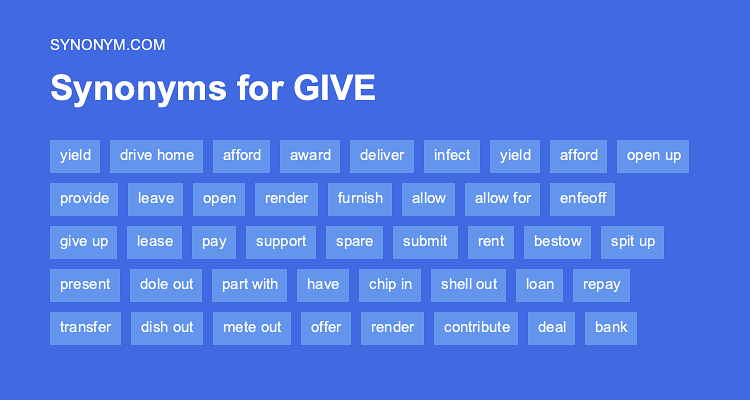 giveback synonym