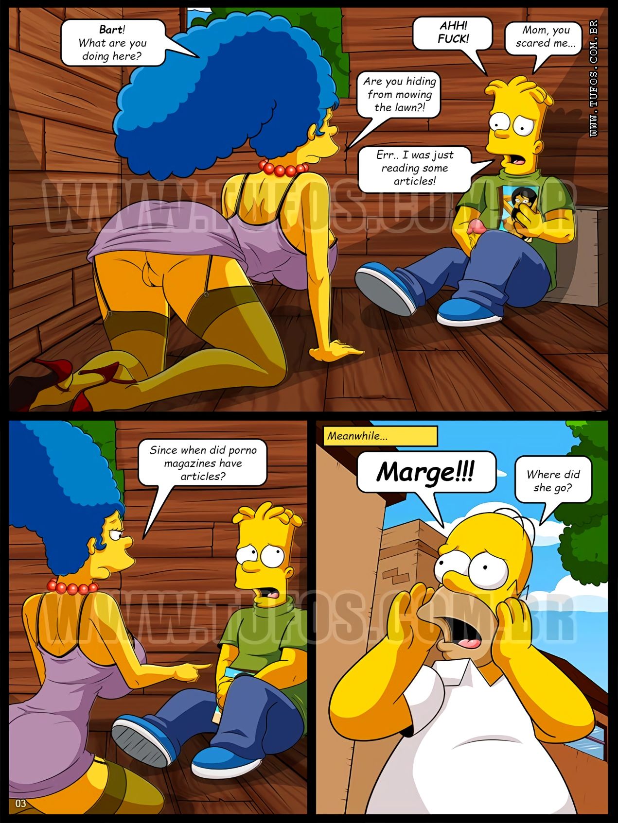 simpsons porn bart marge