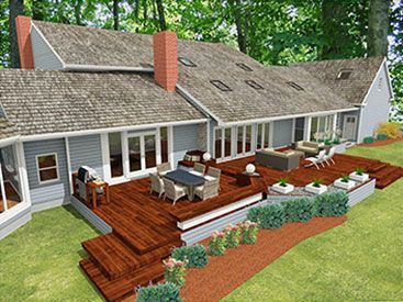 ranch house deck ideas