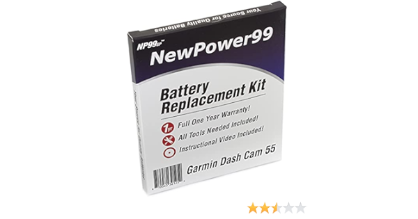 garmin dash cam 55 battery