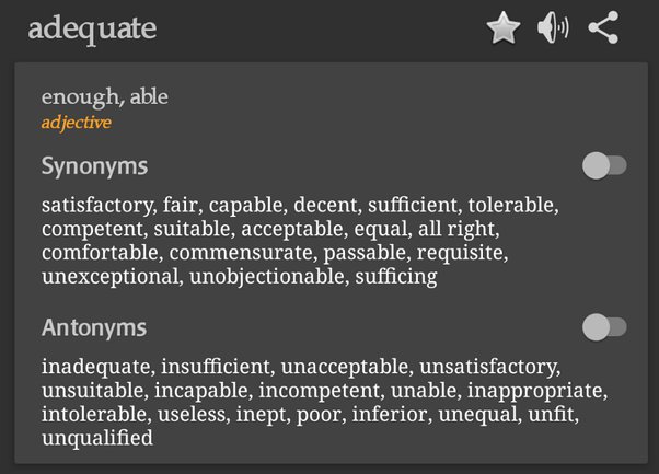 adequately synonym