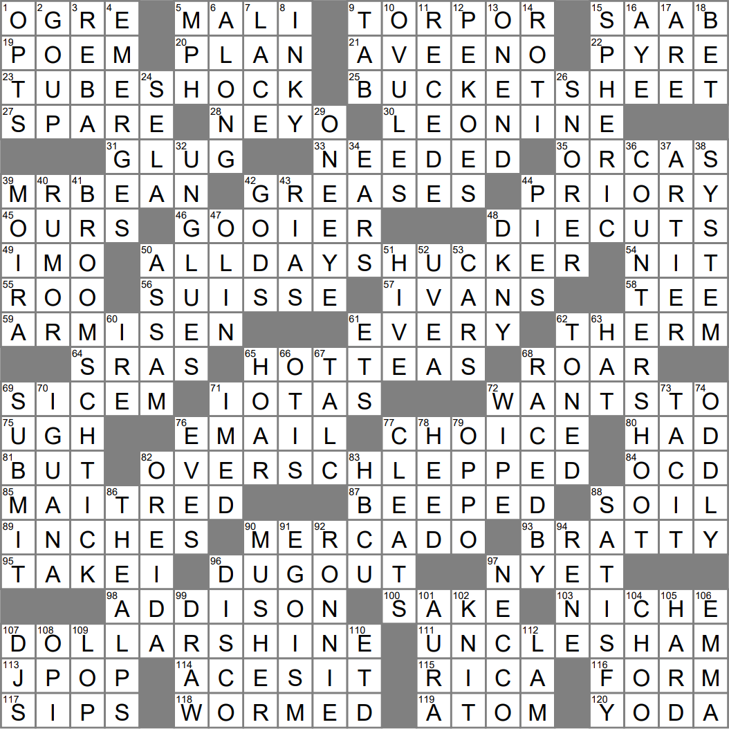 funeral pile crossword clue