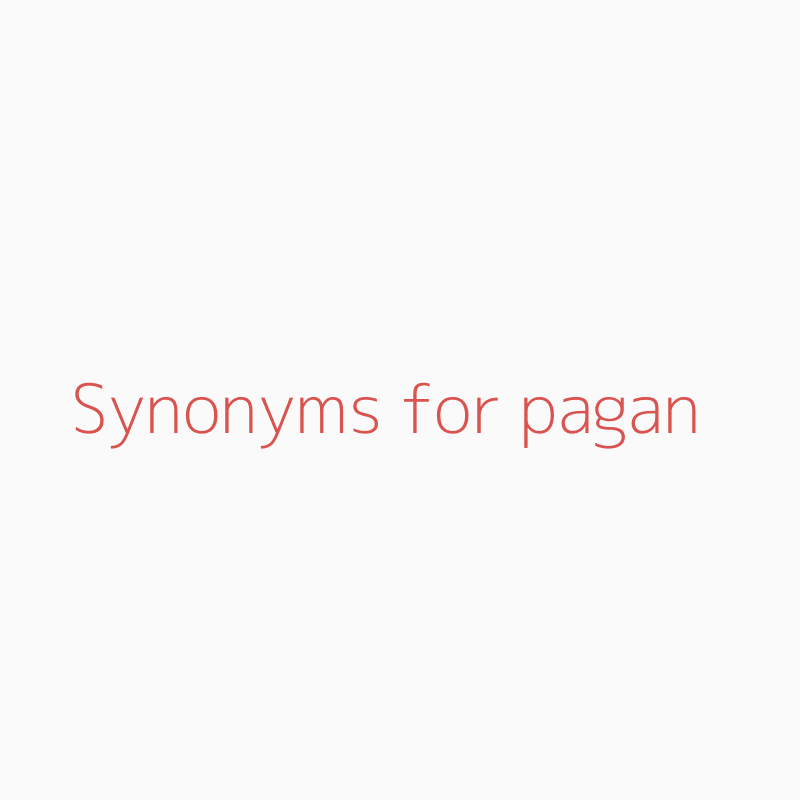 pagan synonym