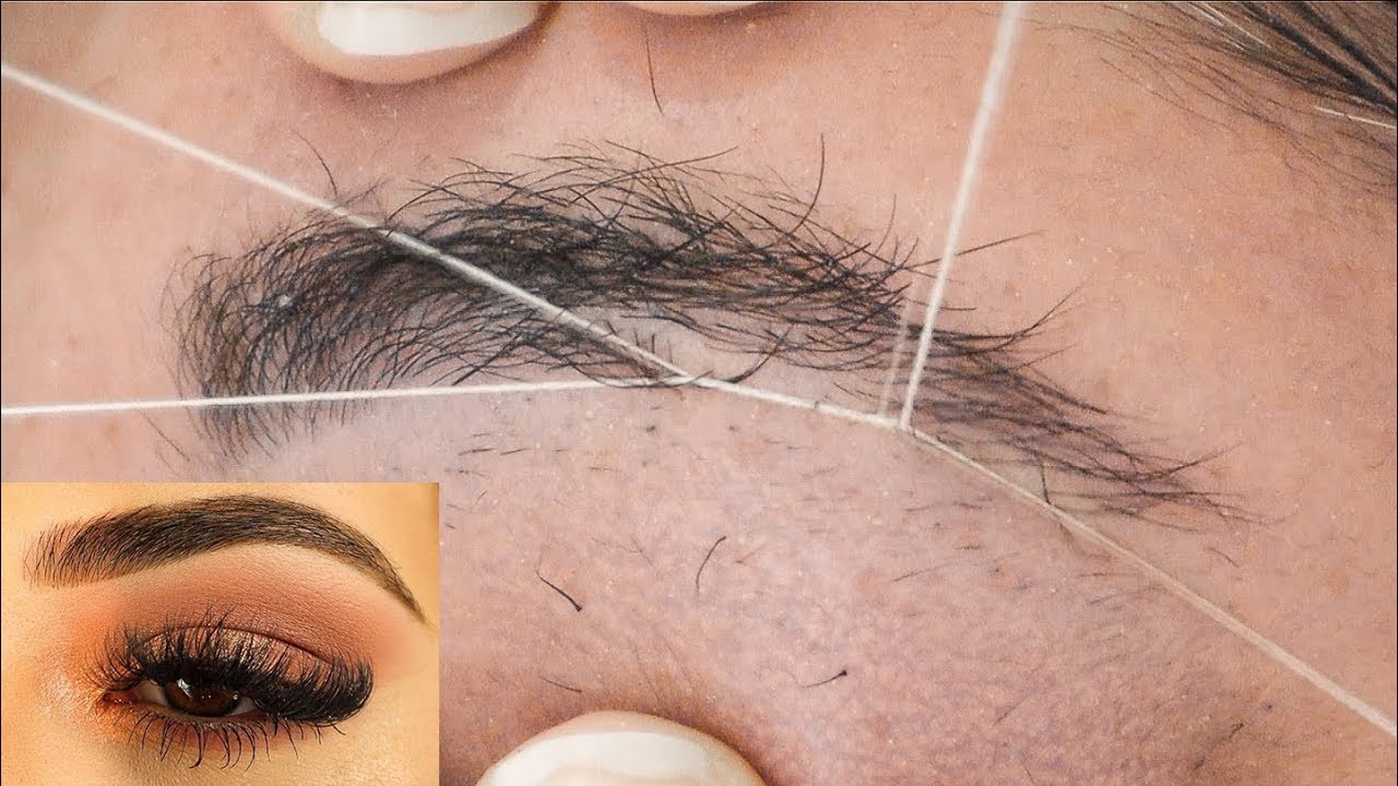 eyebrow threading pictures