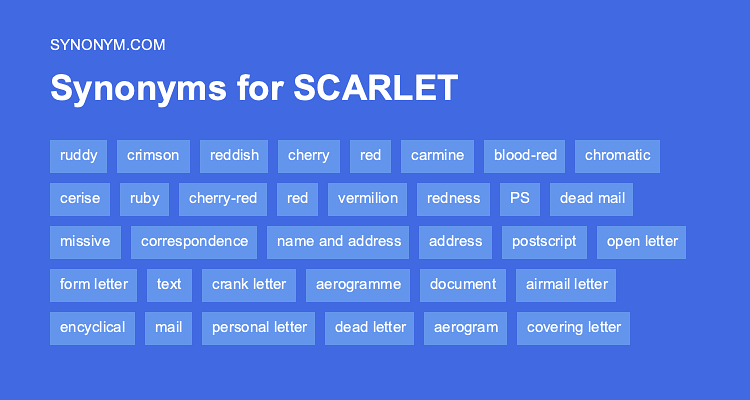 scarlet synonym