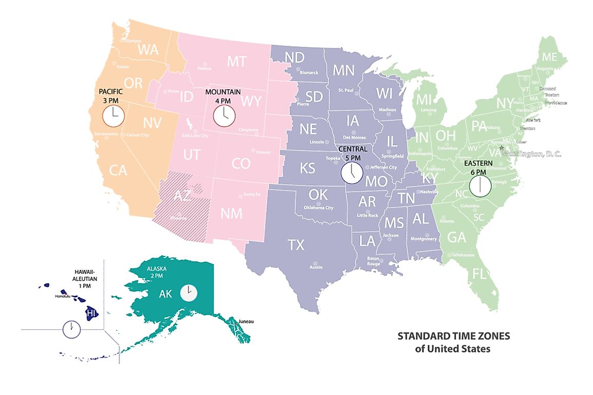 alaska time zone to est