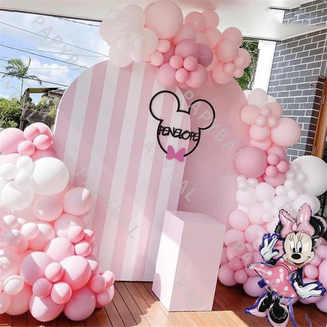 decoracion con globos minnie