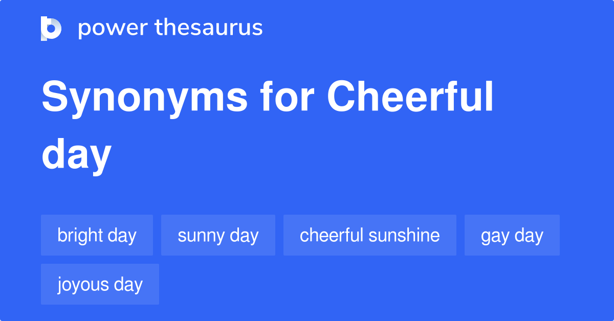 synonym for cheerful