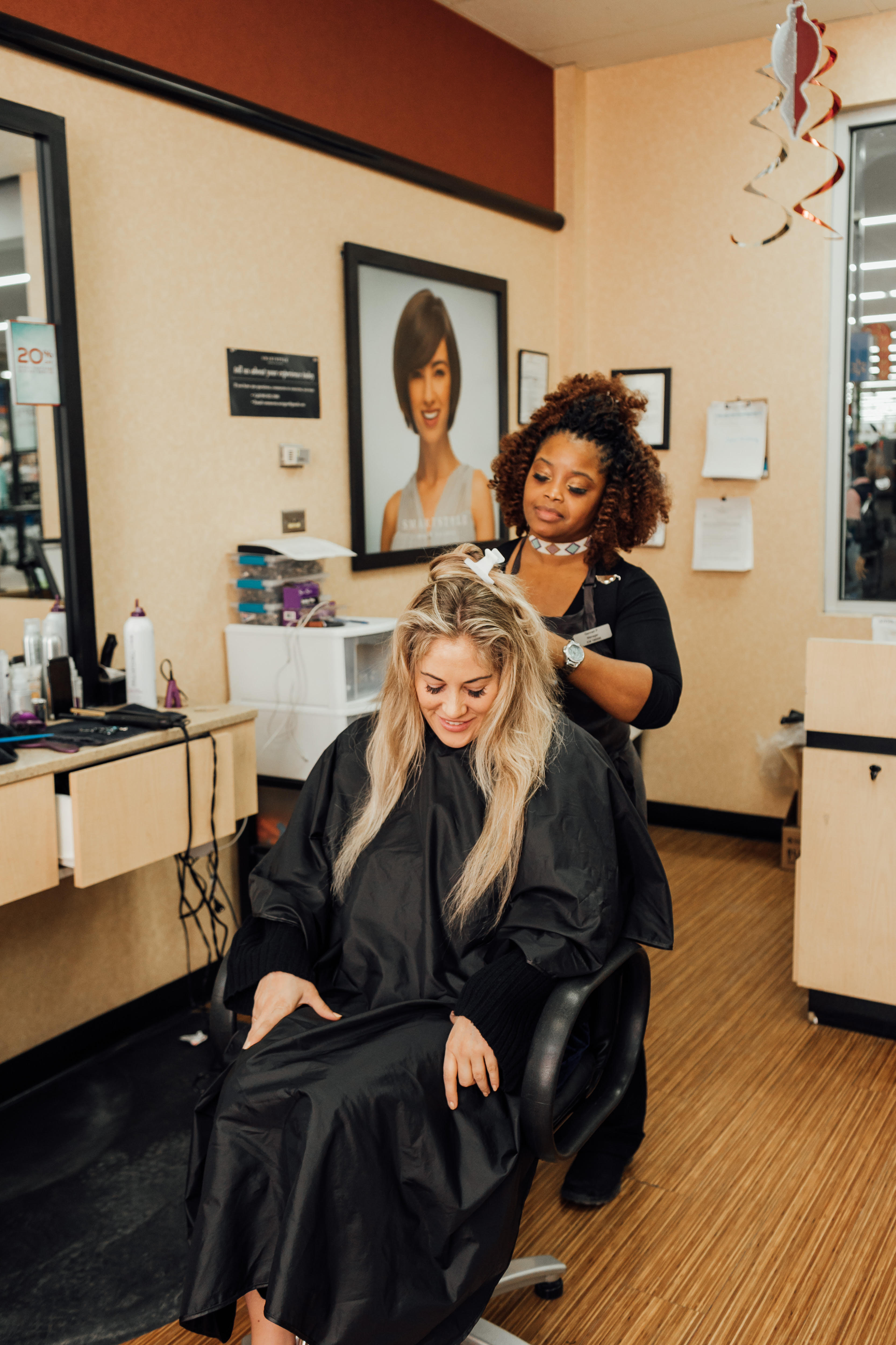 walmart with beauty salon