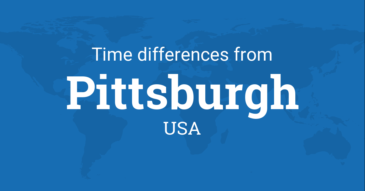 pittsburgh time difference