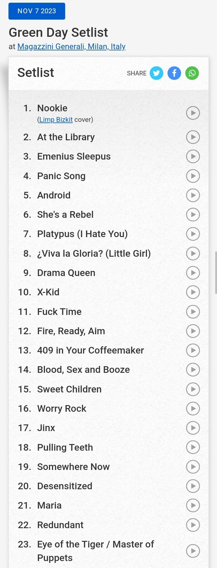 setlist fm