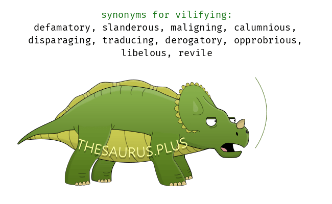 vilifying synonym