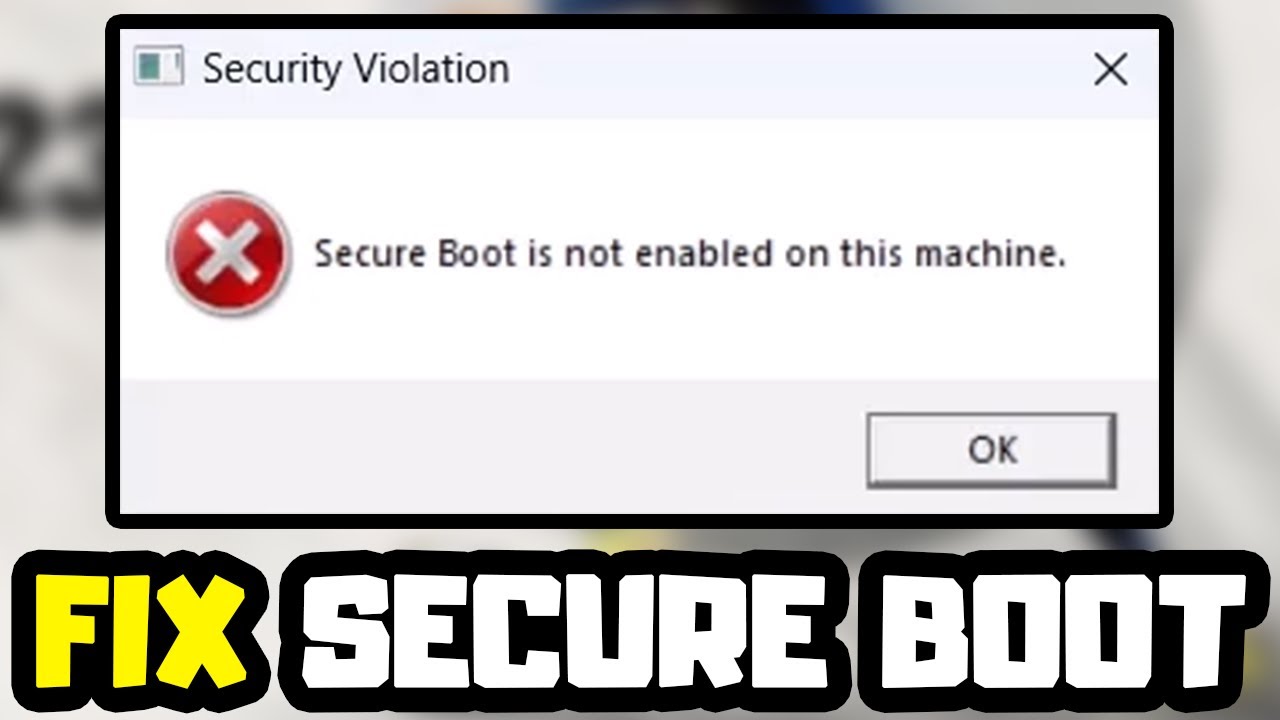 fifa 23 secure boot is not enabled