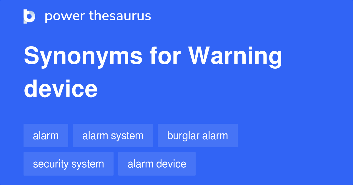 warning synonym