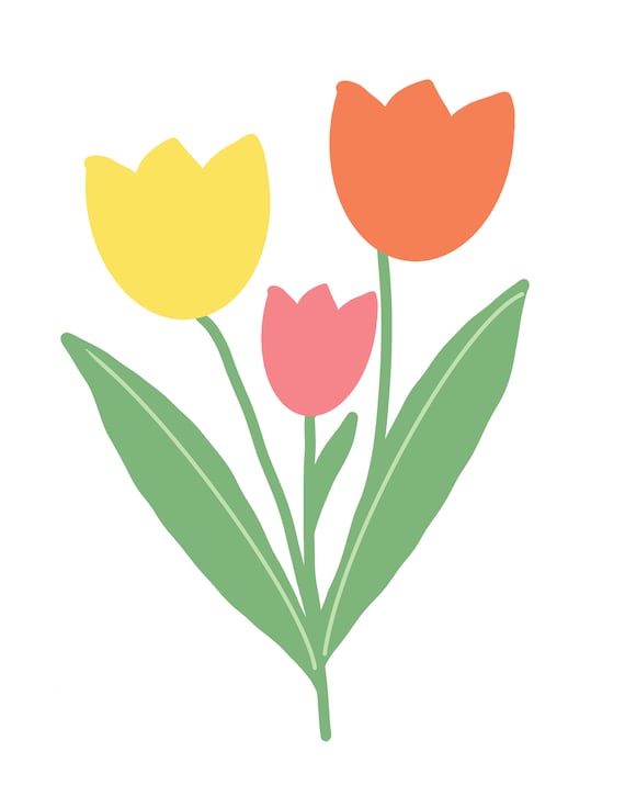 simple flower clipart